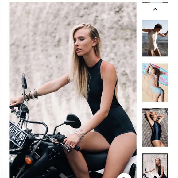 Makara— One Piece Bathing Suit High Neck - Picture 2 of 4